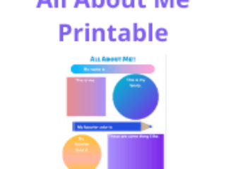 All About Me Printable