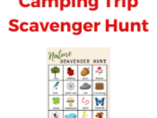 Camping Trip Scavenger Hunt