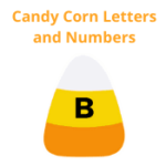 Candy Corn Letters and Numbers
