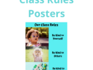 Class Rules Posters Class Rules Posters