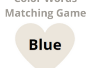 Color Words Matching Game
