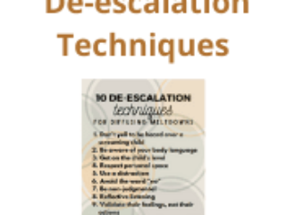 De-escalation Techniques