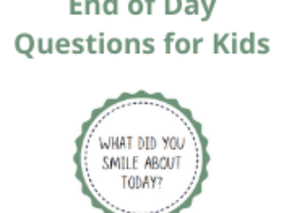 End of Day Questions for Kids