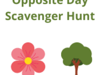 Opposite Day Scavenger Hunt