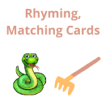 Rhyming, Matching Cards