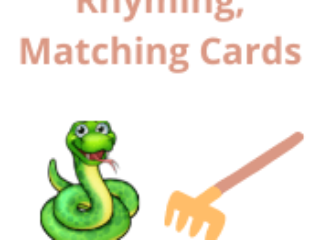 Rhyming, Matching Cards