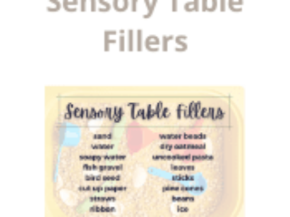 Sensory Table Fillers