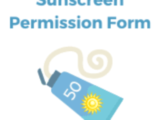 Sunscreen Permission Form