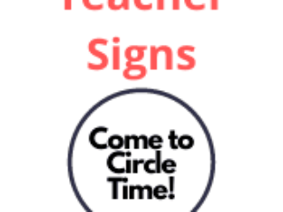 Teacher Signs Teacher Signs