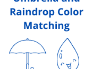 Umbrella and Raindrop Color Matching