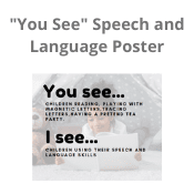You See Speech and Language Poster